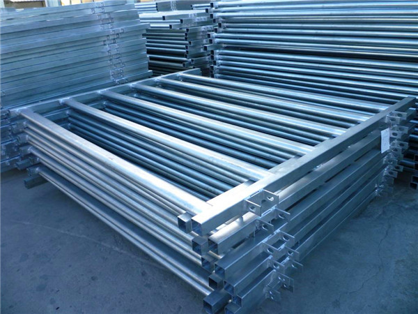 Galvanized livestock fence panels